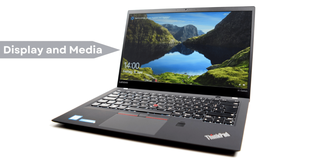  media capabilities of the Lenovo ThinkPad X1 Carbon Military Grade edition