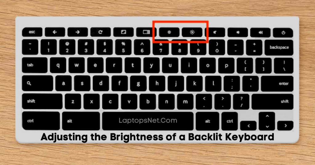 Adjusting the Brightness of a Backlit Keyboard