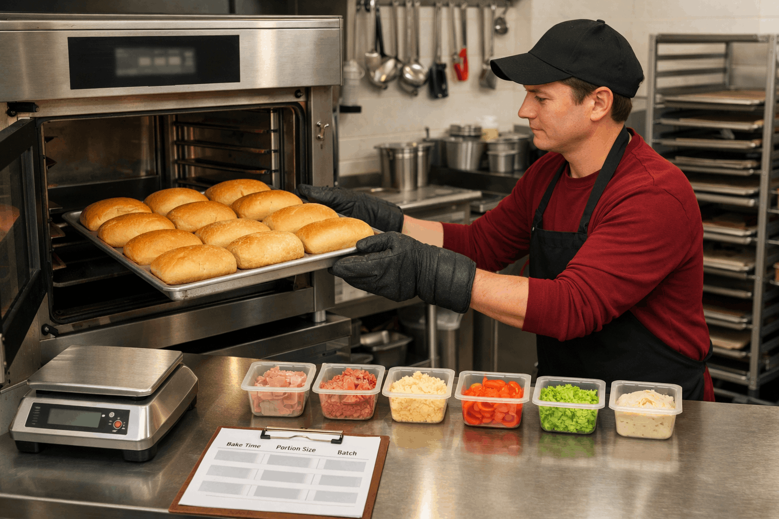 Artista del Sándwich en Subway: Seguridad Alimentaria y Tareas de Preparación